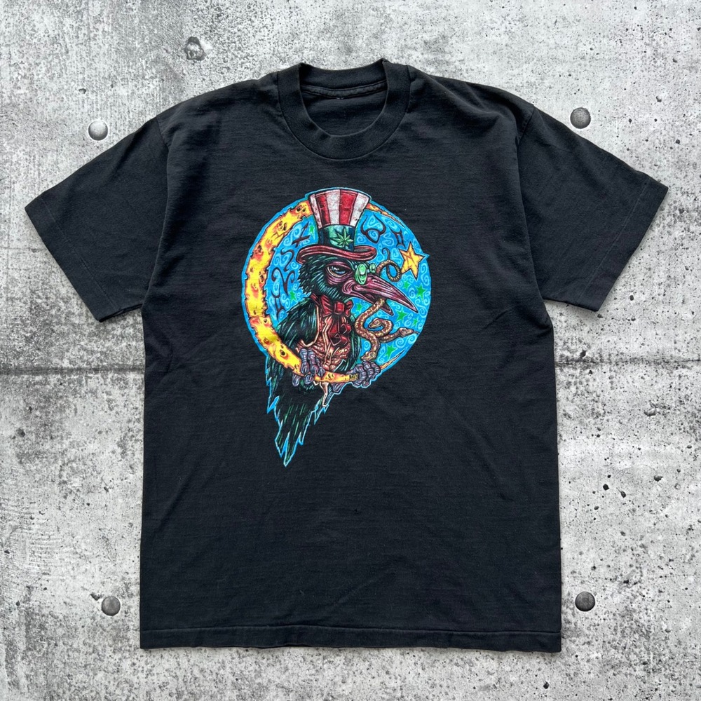 Vintage The Black Crowes T-Shirt Men Large Black 1996 Three Snakes One Charm 90s